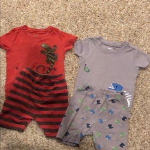 Boys Gymboree Shortie Summer Pajamas